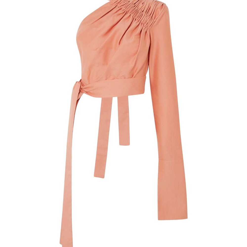 ALEKSANDRE AKHALKATSISHVILI Crop one shoulder top